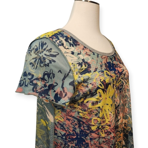 SUNDANCE CATALOG ARTIST'S TAKE LAYERED TEE SZ M - Picture 4 of 8